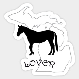 Michigan Horse Lover Gift Sticker